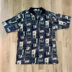 Vintage 1990s Hawaiian polo shirt size XL Winner Mate Sportswear